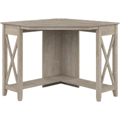 Key West Small Corner Desk in Washed Gray