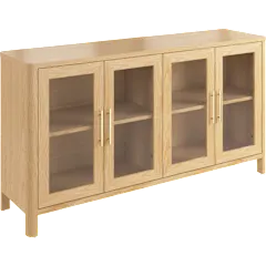 Vera 60W Buffet Storage Cabinet with Glass Doors