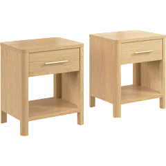 Vera Nightstand with Drawer - Set of 2