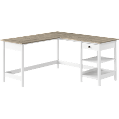 Mayfield 60W L Shaped Computer Desk with Storage