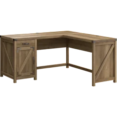 Knoxville 60W L Shaped Desk with Drawer and Storage Cabinet