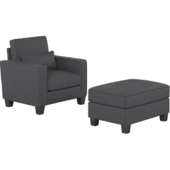 Stockton Accent Chair with Ottoman Set