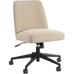 Serenity Mid Back Armless Office Chair with Wheels