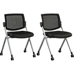 2-Pack: Envision Mesh Back Folding Chairs