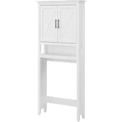 Key West Over The Toilet Storage Cabinet in White Ash