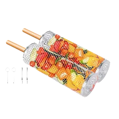 Seamless Outdoors Rolling Grill Basket