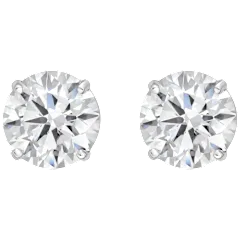 The Four-Prong Round Lab-Grown Diamond Stud Earrings