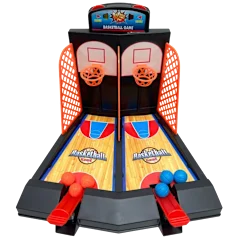 Well Played Toys Tabletop Basketball Shooting Game with Dual Launcher