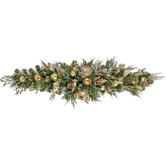 National Tree Company 60" Champagne Wishes Mantel Swag