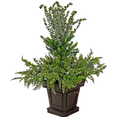 National Tree Company 48" Core Greenery Decorated Core Urn