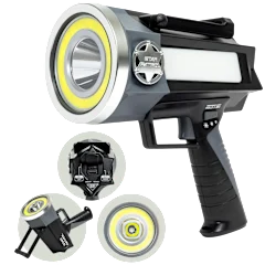 Star Patrol Rechargeable 4000L Flashlight Platinum Edition