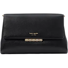 Kate Spade New York Grace Embellished Lock Leather Clutch