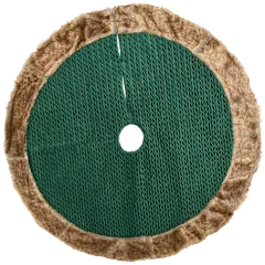 National Tree Company Rural Homestead Quilted Christmas Tree Skirt