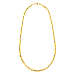 Saffron 18K Gold Plated Herringbone Necklace