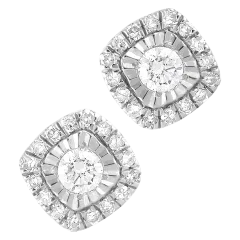 Aretes tipo stud de diamante cultivado en laboratorio Brilliant Diamonds de 1...
