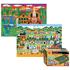 3-Pack: Home Country Two 1000-Piece Puzzles with Kodak Ultimate Puzzle Pack