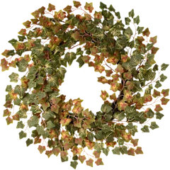 National Tree Company 24" Green Ivy Harvest Wreath