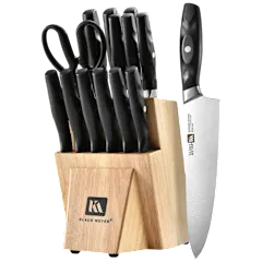 Klaus Meyer 15-Piece Dishwasher-Safe Knife Block Set