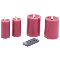 Luminara Flameless 4.5" Pillars and 4" Votives Set