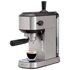 Calphalon Compact Stainless Steel Espresso Machine with Milk Frother