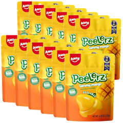 12-Pack: Amos Peelerz Peelable Mango Gummies (4.25oz)