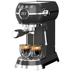 HBN Máquina de Espresso Compacta de 20 Bares con Vaporizador de Leche