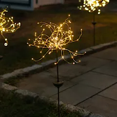Touch of ECO Twinklelite Solar Panel LED Garden Stake Light