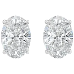 The Oval Lab-Grown Diamond Stud Earrings