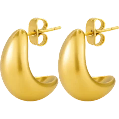 Dloria Dome Huggie Teardrop Earrings