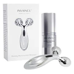 Invaincu Health Wrinkle Tightening Solution & Firming Micro-Current Massager Set