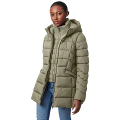Bernardo Hooded Cosmic Puffer Coat with Bib