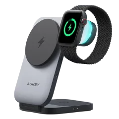 Aukey MagFusion Z Estación de Carga Magnética Plegable 3 en 1 Qi2