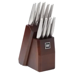 Robert Irvine 10-Piece Stainless Steel Knife Block Set