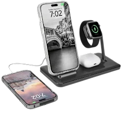 Case-Mate Fuel 4-in-1 Fast Wireless Charging Station with Adapter