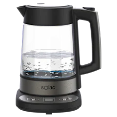 SOLAC Aroa Premium Adjustable Temperature Cordless Glass Kettle