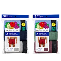 6-Pack: Fruit of the Loom Moisture-Wicking Boxer Briefs