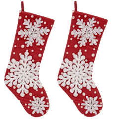 2-Pack: National Tree Company Snowflake Stockings
