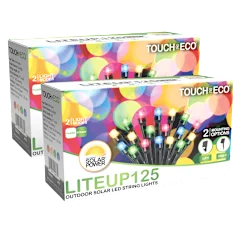The Solar Powered LED String Lights (Two-Pack)