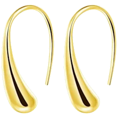 Dloria Isabella Eternal Drops Dainty Teardrop Dome Earrings