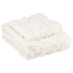 Comfort Spaces Ruched Faux Fur Throw & Pillow Cover Set