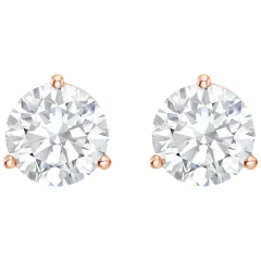 The Three-Prong Round Lab-Grown Diamond Stud Earrings
