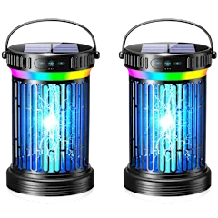 2-Pack: Hakol Solar Bug Zapper & LED Camping Lantern