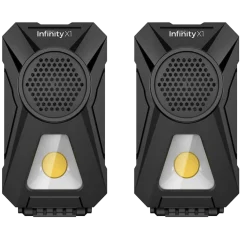Paquete de 2: Bocinas/Lámparas de Trabajo LED Recargables con Bluetooth Infin...