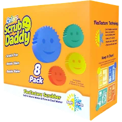 8-Pack: Scrub Daddy Scratch-Free Multipurpose Dish Sponge