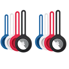 8-Pack: Hypergear AirCover Silicone Loop for AirTag (Multi-Color)