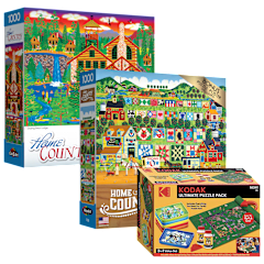 The Country Getaway Puzzle Pair With Sorting Trays and Mat