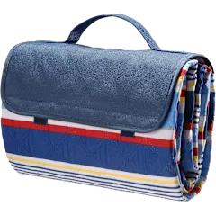 National Tree Company Cotton Polyester Stripe Picnic Blanket