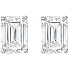 The Emerald-Cut Lab-Grown Diamond Stud Earrings