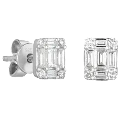 Donatello Gian Sterling Silver Crystal Earrings