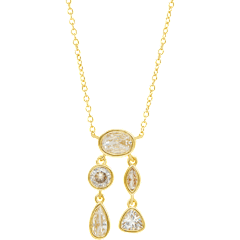 Savvy Cie Bezel Set Mixed Shape Cubic Zirconia Jewelry